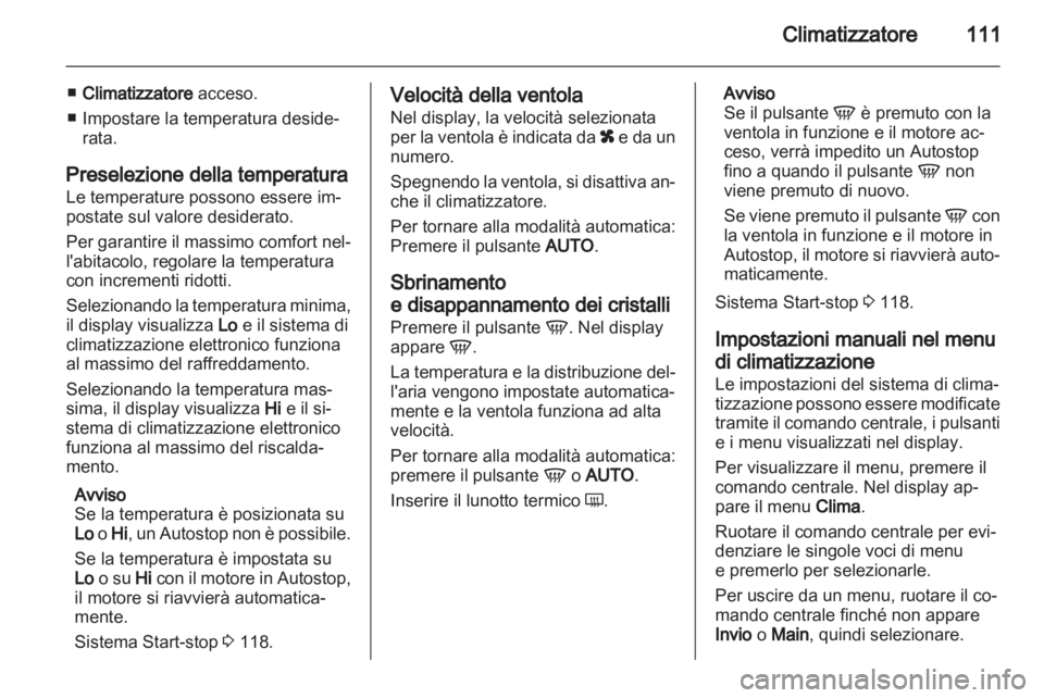 OPEL CORSA 2012  Manuale di uso e manutenzione (in Italian) 