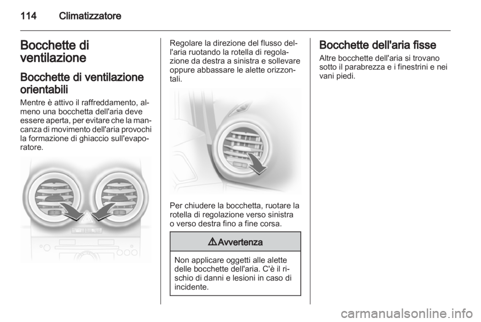 OPEL CORSA 2012  Manuale di uso e manutenzione (in Italian) 