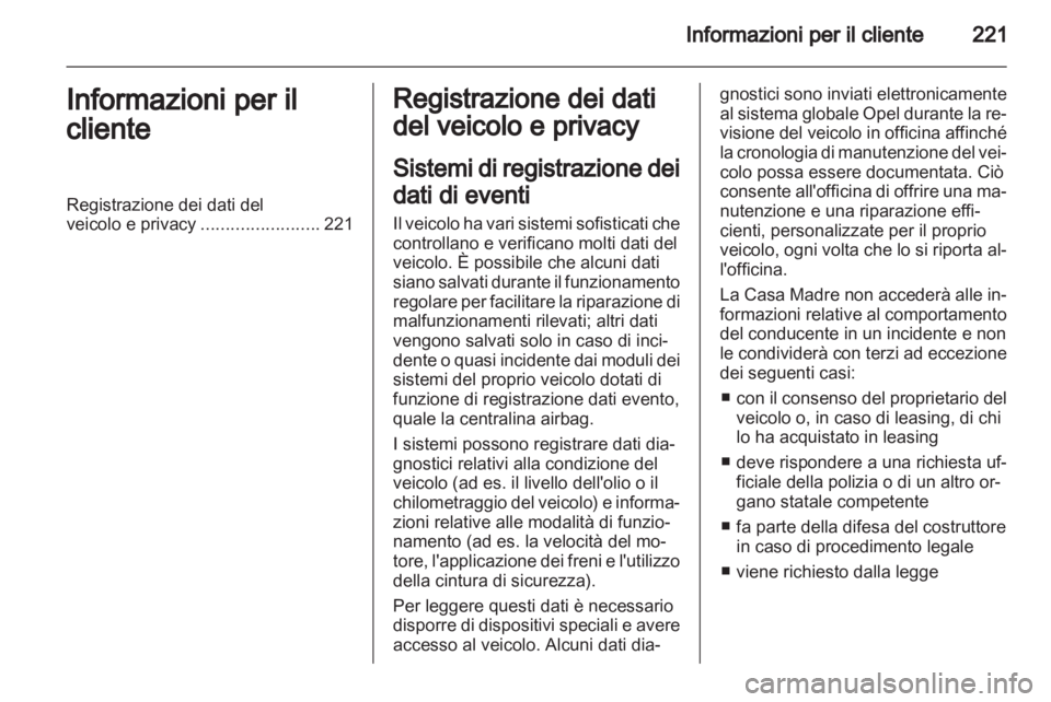 OPEL CORSA 2012 Manuale di uso e manutenzione (in Italian) OPEL CORSA 2012 Manuale di uso e manutenzione (in Italian)