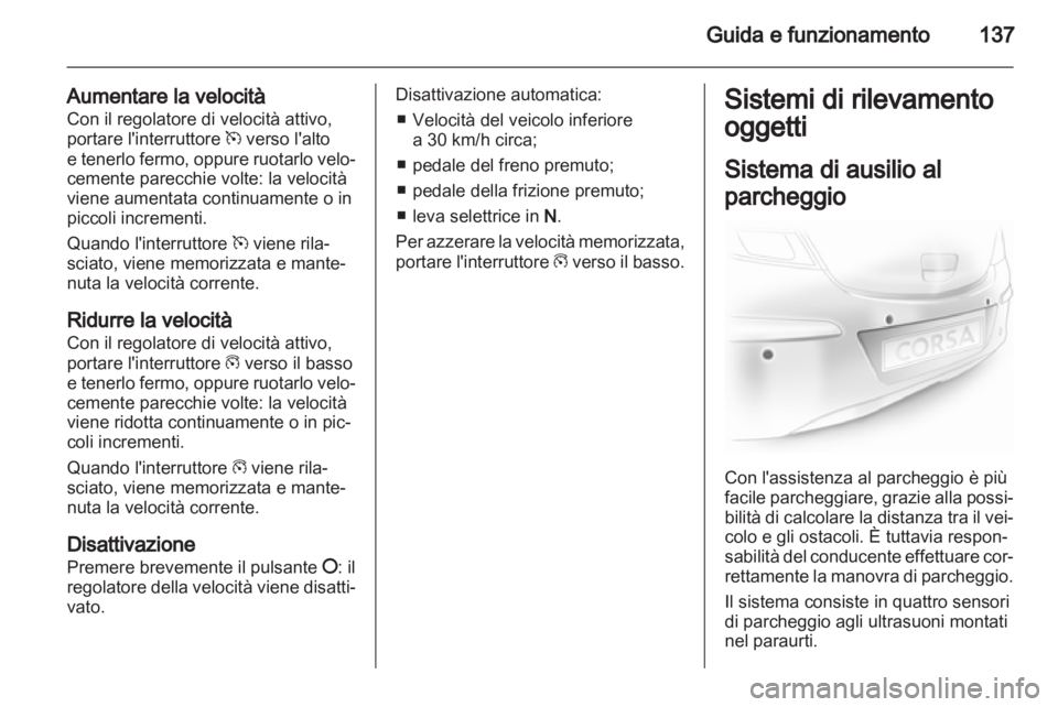 OPEL CORSA 2012.5 Manuale di uso e manutenzione (in Italian) OPEL CORSA 2012.5 Manuale di uso e manutenzione (in Italian)