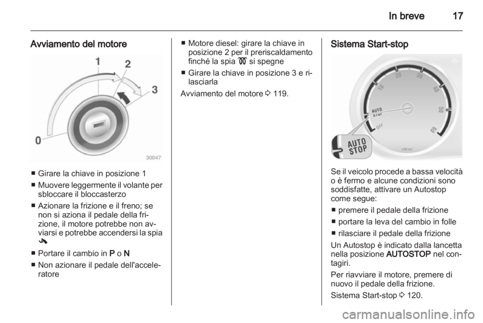OPEL CORSA 2012.5  Manuale di uso e manutenzione (in Italian) 