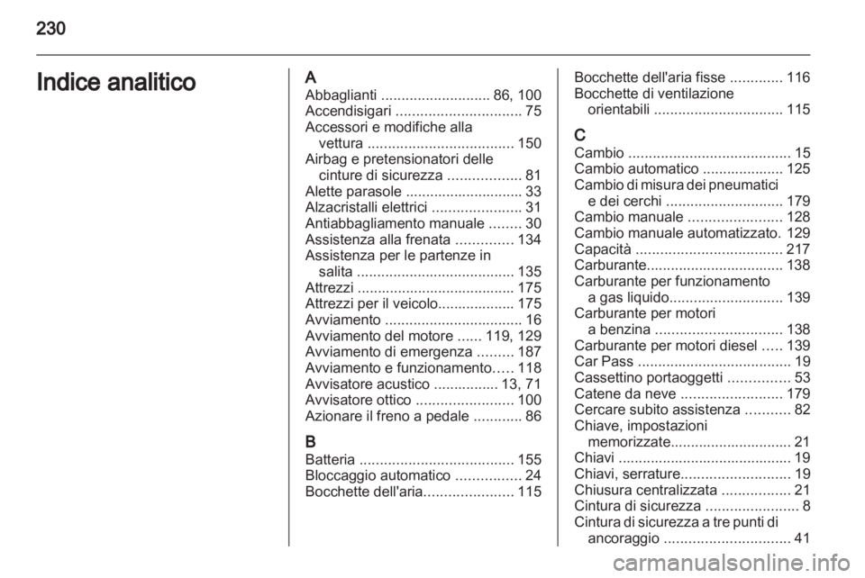 OPEL CORSA 2012.5  Manuale di uso e manutenzione (in Italian) 