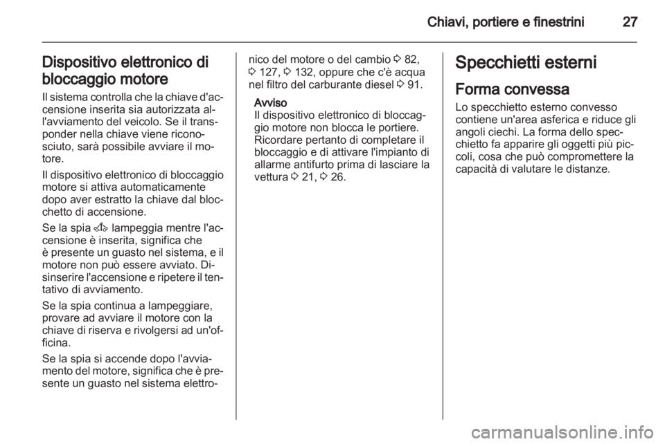 OPEL CORSA 2012.5  Manuale di uso e manutenzione (in Italian) 