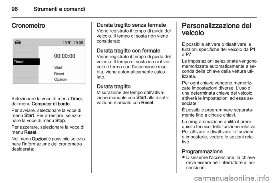OPEL CORSA 2012.5  Manuale di uso e manutenzione (in Italian) 