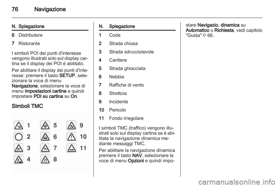 OPEL CORSA 2013 Manuale del sistema Infotainment (in Italian) OPEL CORSA 2013 Manuale del sistema Infotainment (in Italian)