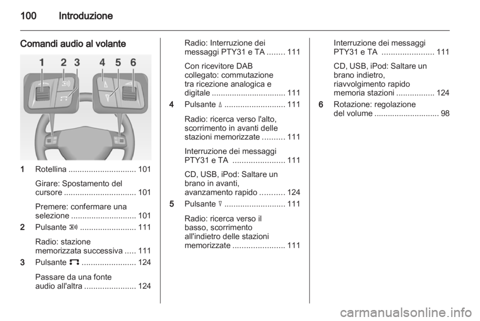 OPEL CORSA 2013 Manuale del sistema Infotainment (in Italian) OPEL CORSA 2013 Manuale del sistema Infotainment (in Italian)