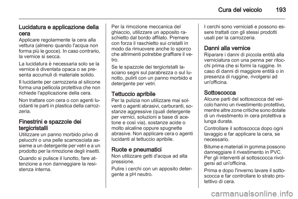 OPEL CORSA 2013  Manuale di uso e manutenzione (in Italian) 