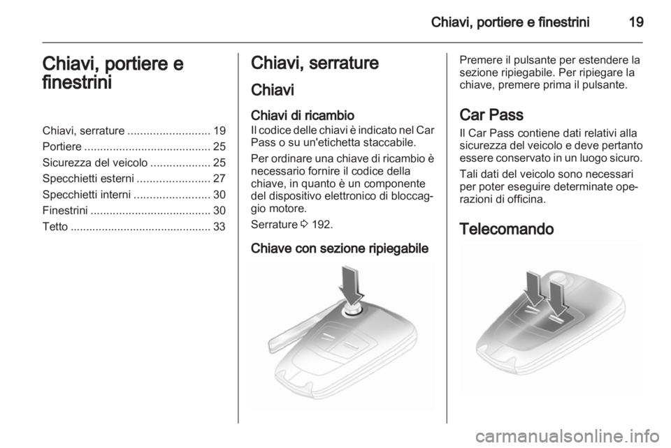 OPEL CORSA 2013  Manuale di uso e manutenzione (in Italian) 