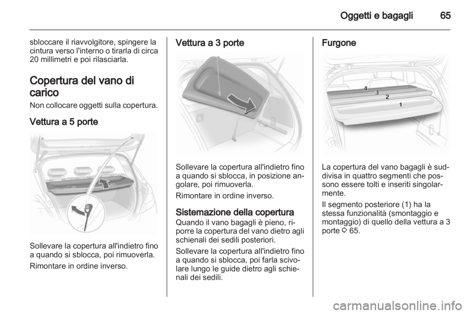 OPEL CORSA 2013  Manuale di uso e manutenzione (in Italian) 
