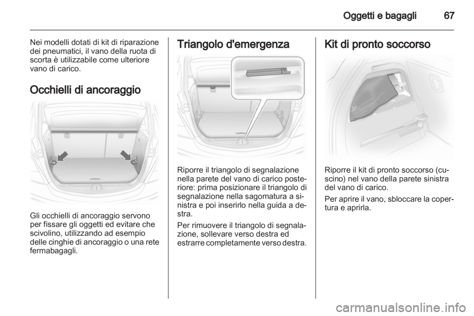 OPEL CORSA 2013  Manuale di uso e manutenzione (in Italian) 