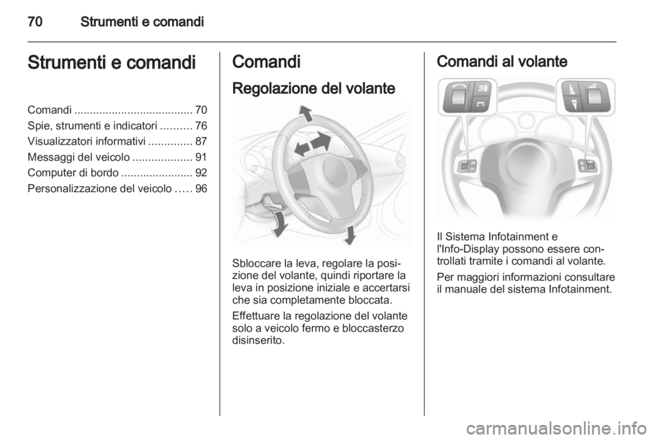 OPEL CORSA 2013  Manuale di uso e manutenzione (in Italian) 