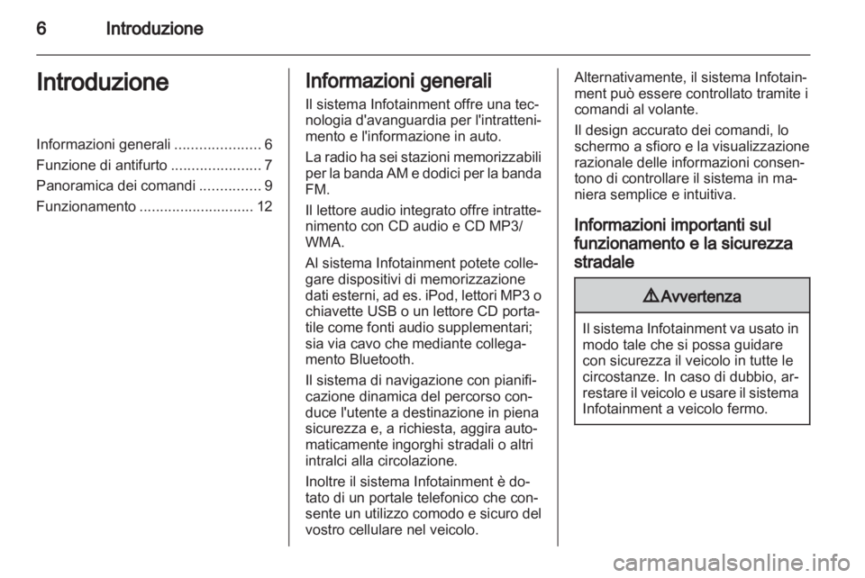 OPEL CORSA 2013.5  Manuale del sistema Infotainment (in Italian) 