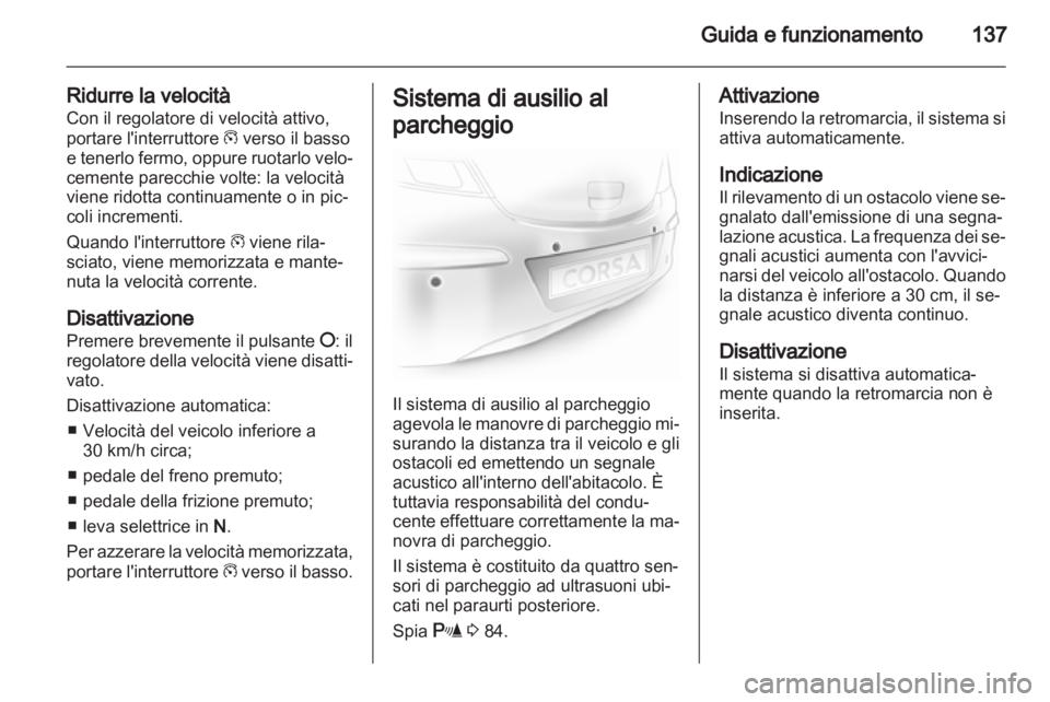OPEL CORSA 2013.5 Manuale di uso e manutenzione (in Italian) OPEL CORSA 2013.5 Manuale di uso e manutenzione (in Italian)