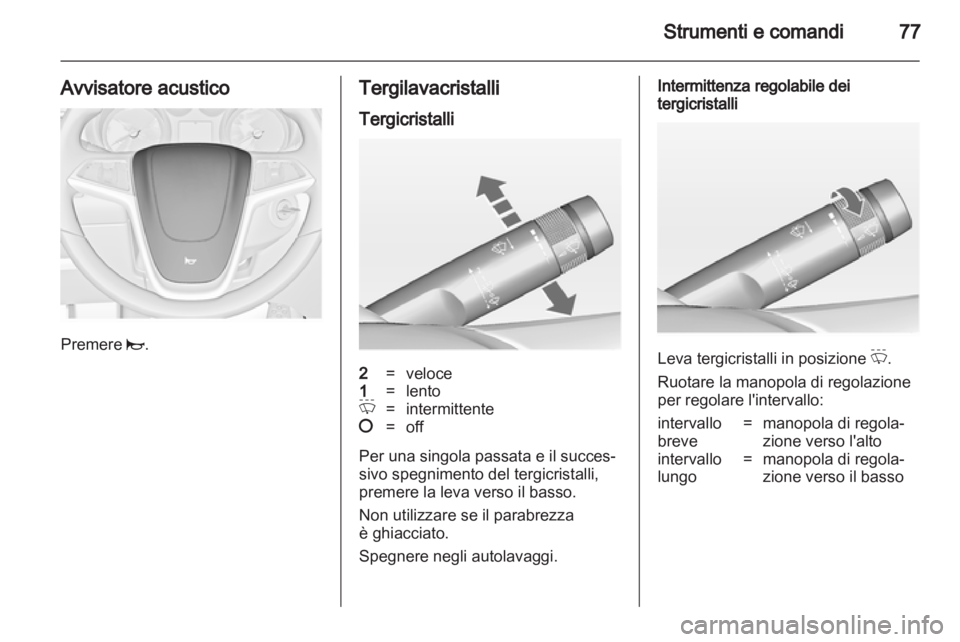 OPEL INSIGNIA 2010  Manuale di uso e manutenzione (in Italian) 