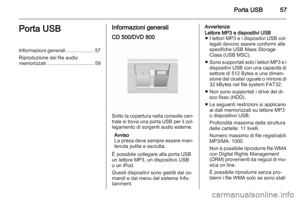 OPEL INSIGNIA 2010.5 Manuale del sistema Infotainment (in Italian) OPEL INSIGNIA 2010.5 Manuale del sistema Infotainment (in Italian)