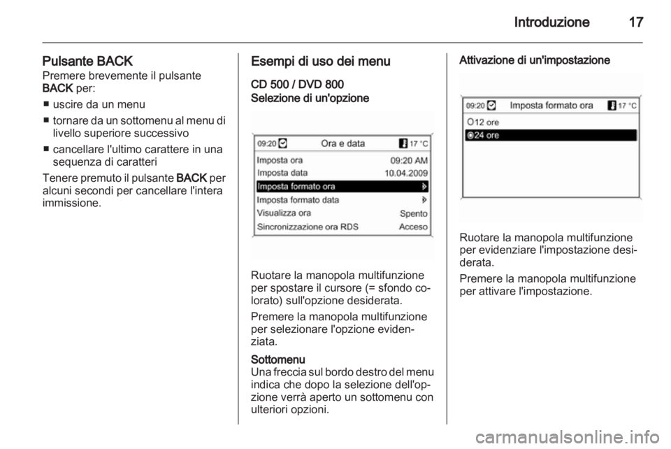 OPEL INSIGNIA 2011  Manuale del sistema Infotainment (in Italian) 