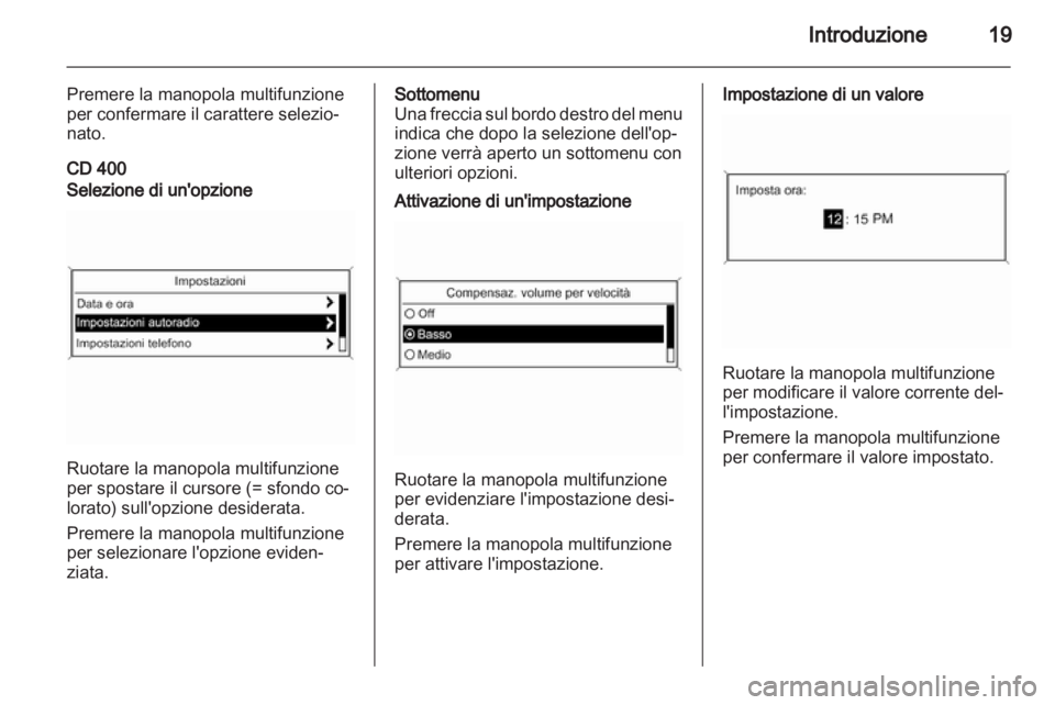 OPEL INSIGNIA 2011  Manuale del sistema Infotainment (in Italian) 