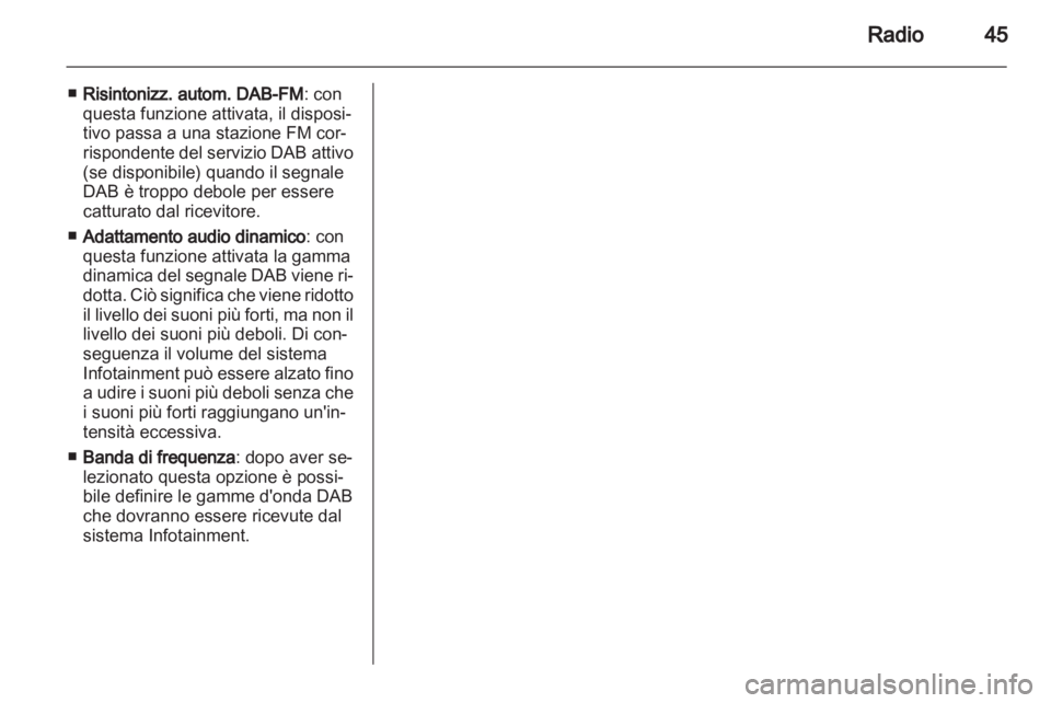 OPEL INSIGNIA 2011  Manuale del sistema Infotainment (in Italian) 
