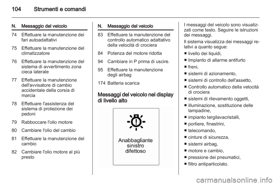 OPEL INSIGNIA 2011  Manuale di uso e manutenzione (in Italian) 