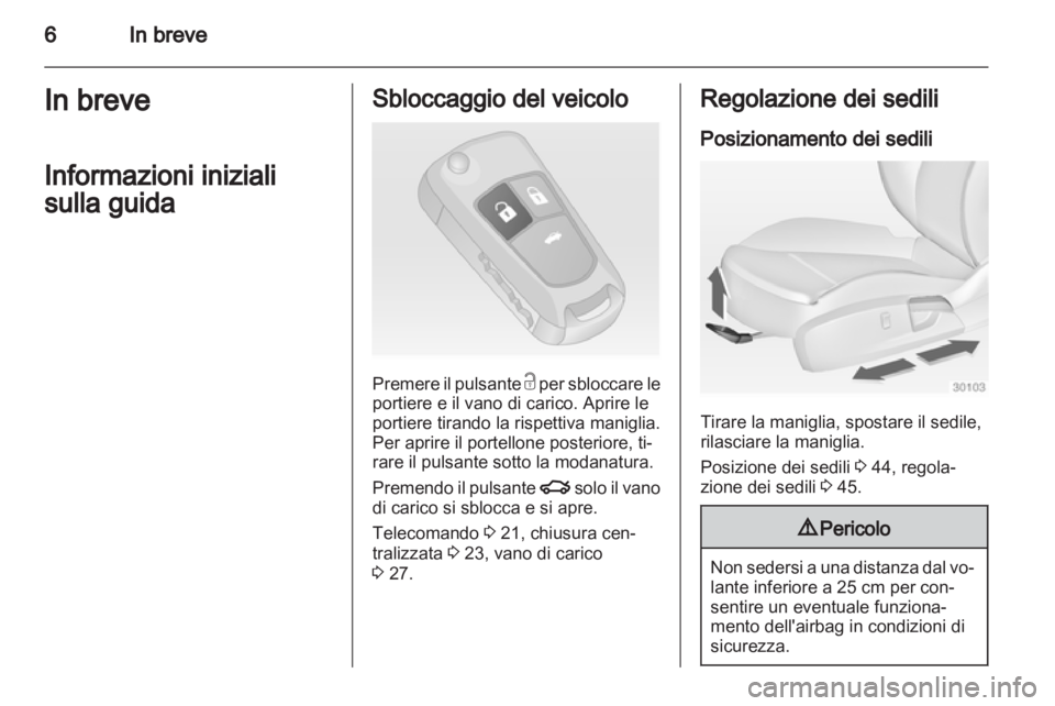 OPEL INSIGNIA 2011  Manuale di uso e manutenzione (in Italian) 