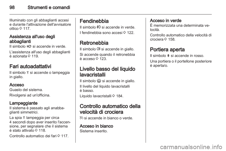 OPEL INSIGNIA 2012 Manuale di uso e manutenzione (in Italian) OPEL INSIGNIA 2012 Manuale di uso e manutenzione (in Italian)