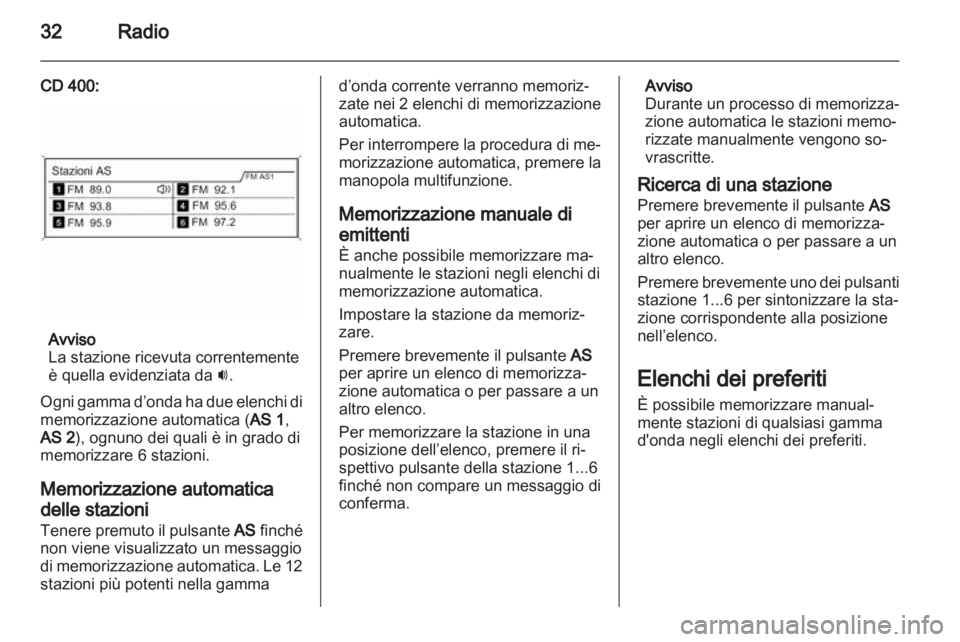 OPEL INSIGNIA 2012.5  Manuale del sistema Infotainment (in Italian) 