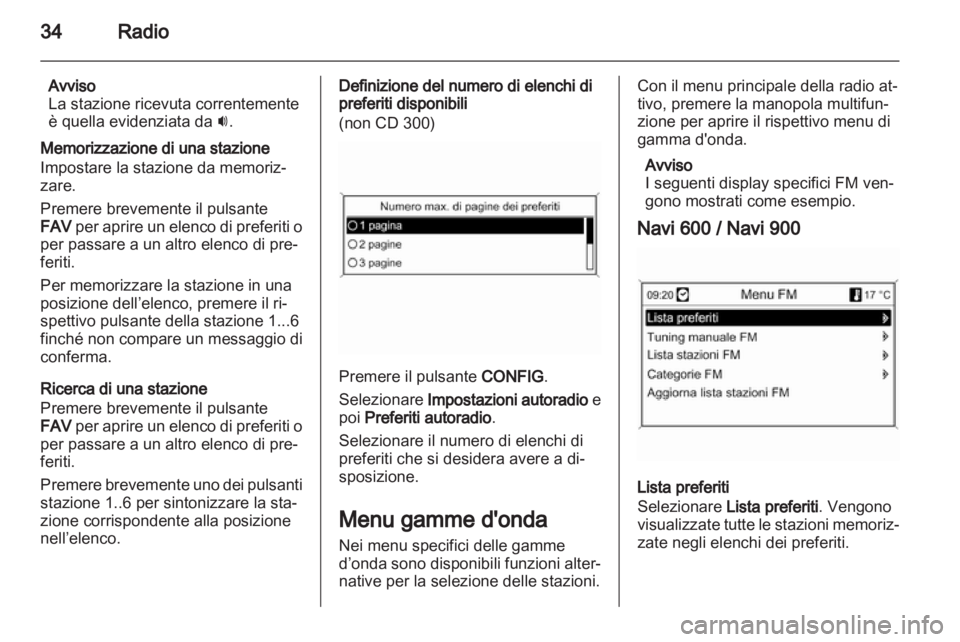 OPEL INSIGNIA 2012.5  Manuale del sistema Infotainment (in Italian) 
