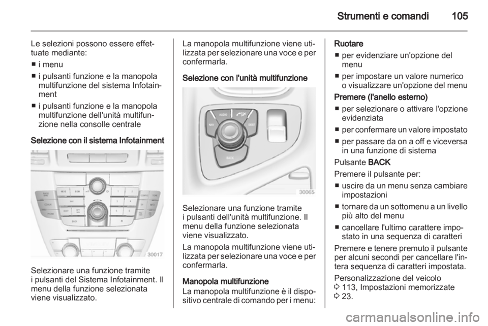 OPEL INSIGNIA 2012.5 Manuale di uso e manutenzione (in Italian) OPEL INSIGNIA 2012.5 Manuale di uso e manutenzione (in Italian)