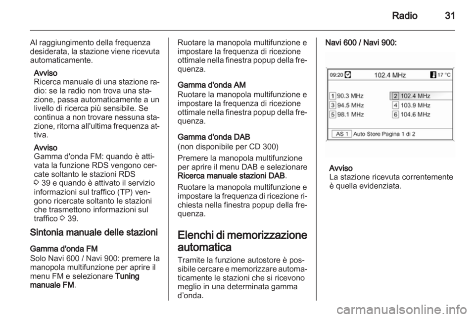 OPEL INSIGNIA 2013  Manuale del sistema Infotainment (in Italian) 