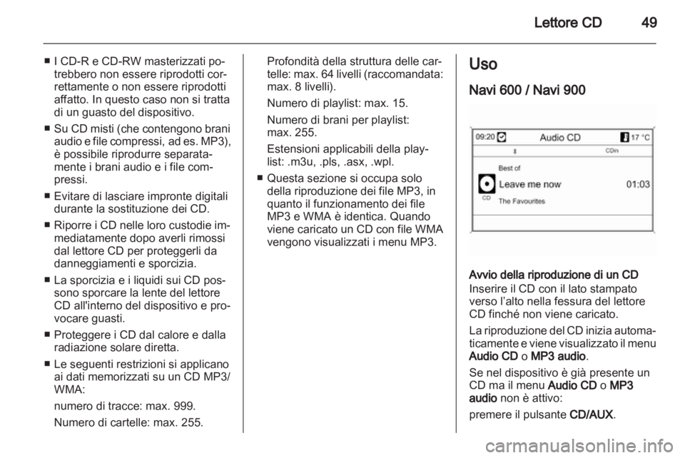 OPEL INSIGNIA 2013  Manuale del sistema Infotainment (in Italian) 