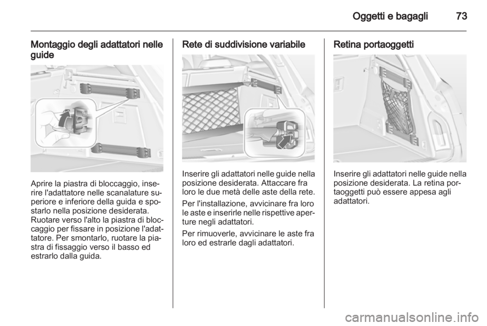 OPEL INSIGNIA 2013  Manuale di uso e manutenzione (in Italian) 