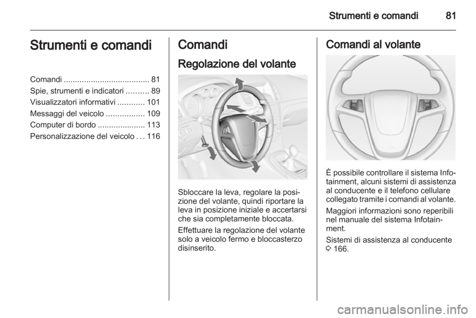 OPEL INSIGNIA 2013  Manuale di uso e manutenzione (in Italian) 