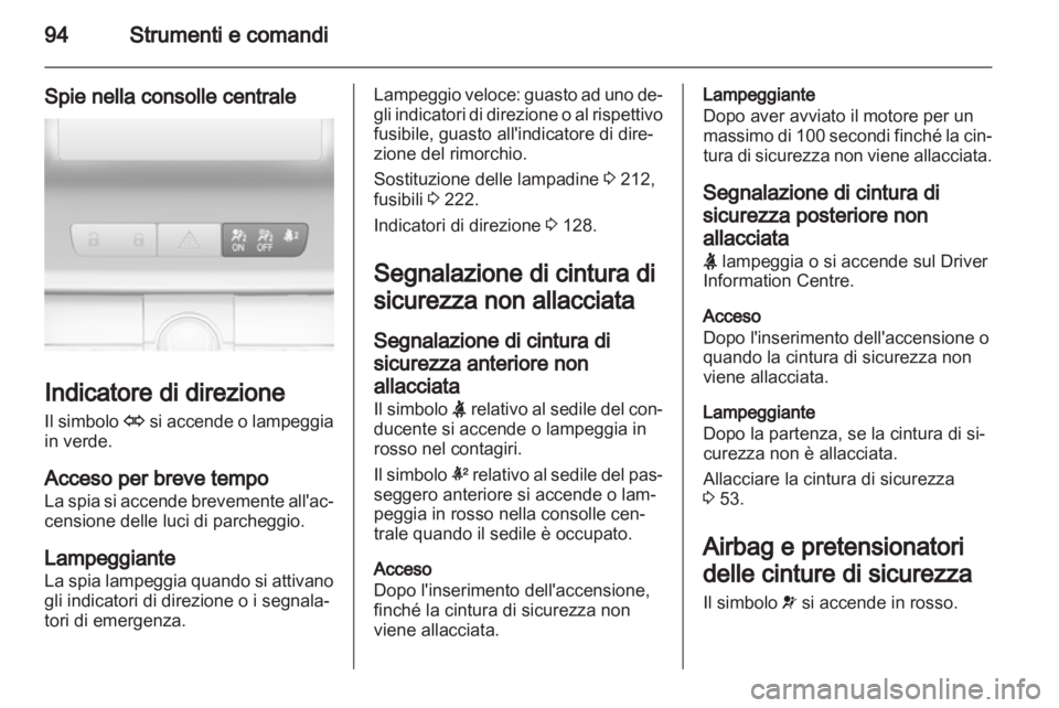 OPEL INSIGNIA 2013  Manuale di uso e manutenzione (in Italian) 