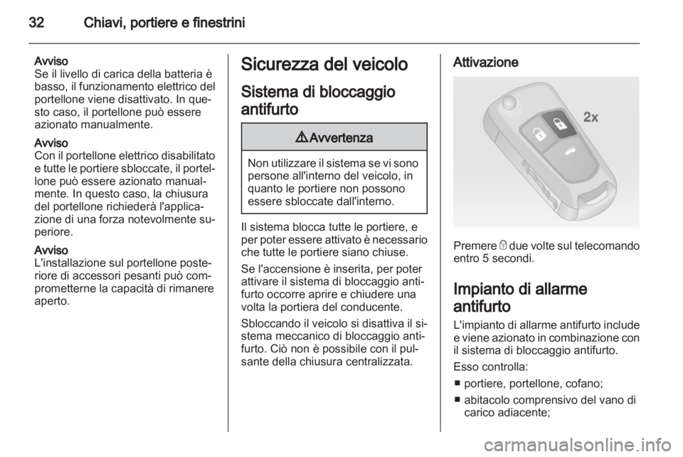 OPEL INSIGNIA 2013.5  Manuale di uso e manutenzione (in Italian) 