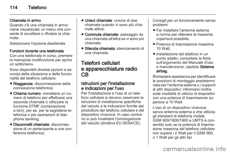 OPEL MERIVA 2011  Manuale del sistema Infotainment (in Italian) 