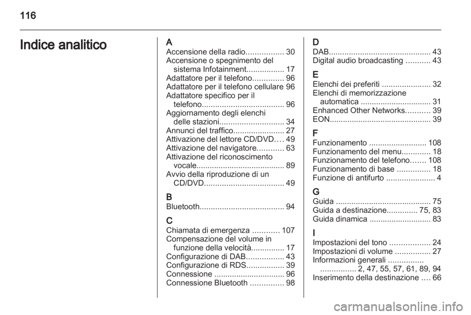 OPEL MERIVA 2011 Manuale del sistema Infotainment (in Italian) OPEL MERIVA 2011 Manuale del sistema Infotainment (in Italian)