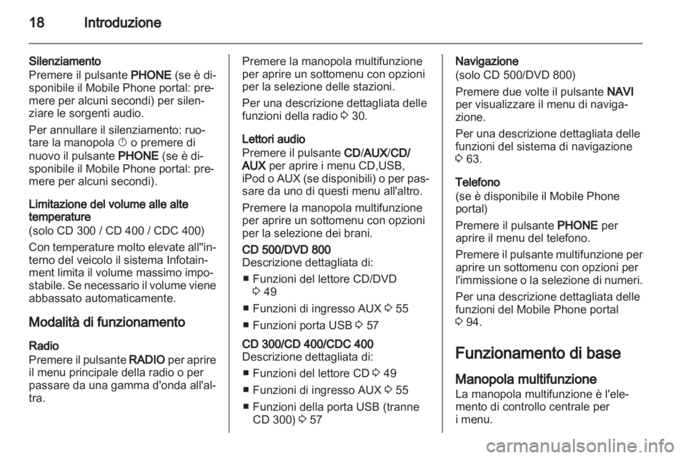 OPEL MERIVA 2011  Manuale del sistema Infotainment (in Italian) 