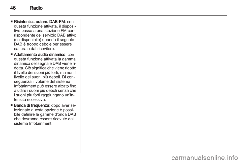 OPEL MERIVA 2011 Manuale del sistema Infotainment (in Italian) OPEL MERIVA 2011 Manuale del sistema Infotainment (in Italian)