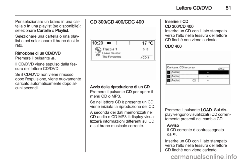 OPEL MERIVA 2011  Manuale del sistema Infotainment (in Italian) 