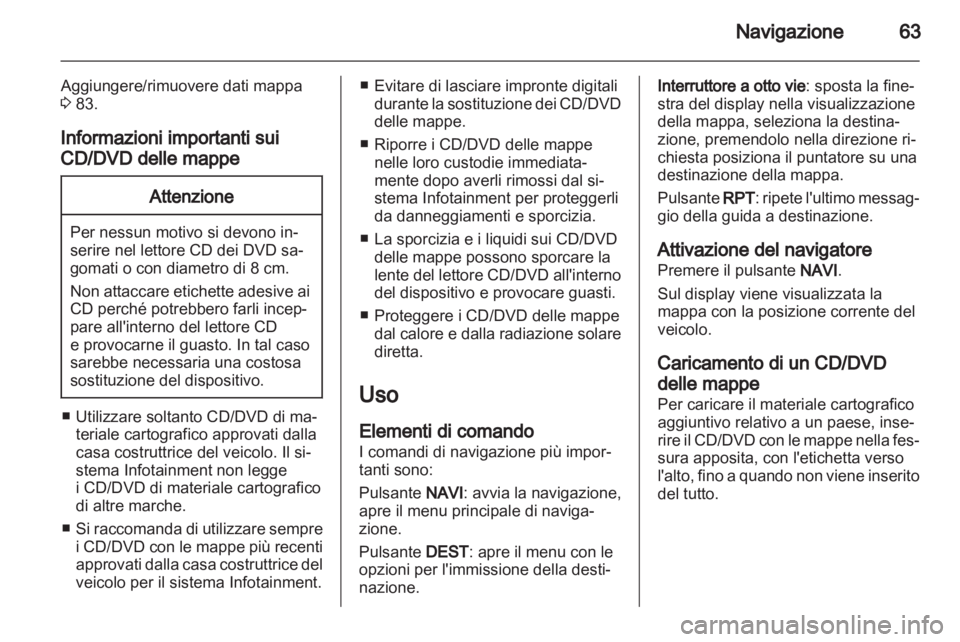 OPEL MERIVA 2011  Manuale del sistema Infotainment (in Italian) 