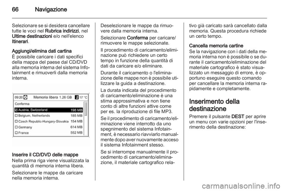 OPEL MERIVA 2011  Manuale del sistema Infotainment (in Italian) 