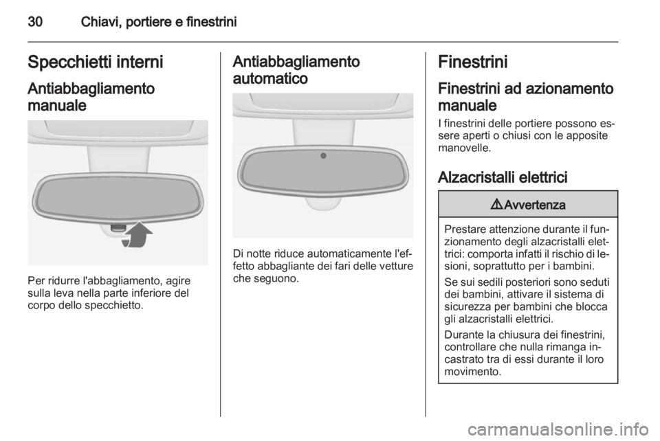 OPEL MERIVA 2011  Manuale di uso e manutenzione (in Italian) 