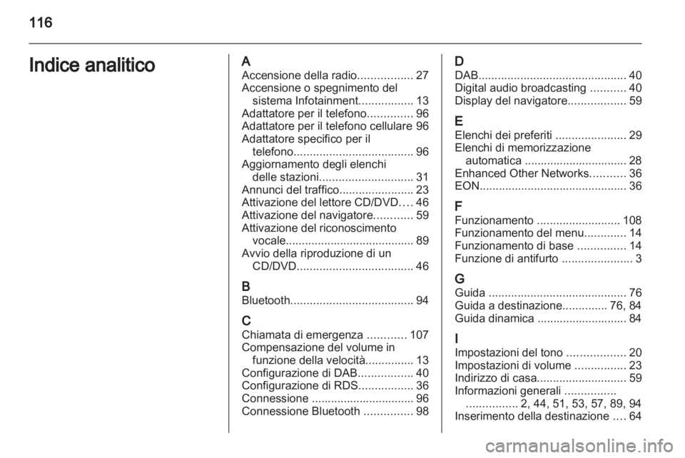 OPEL MERIVA 2011.25  Manuale del sistema Infotainment (in Italian) 