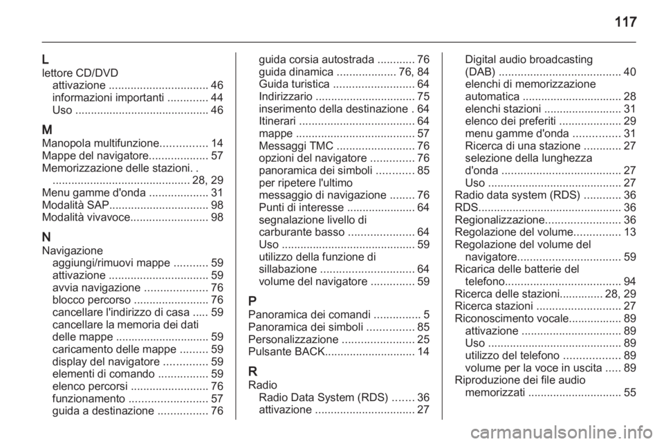 OPEL MERIVA 2011.25  Manuale del sistema Infotainment (in Italian) 