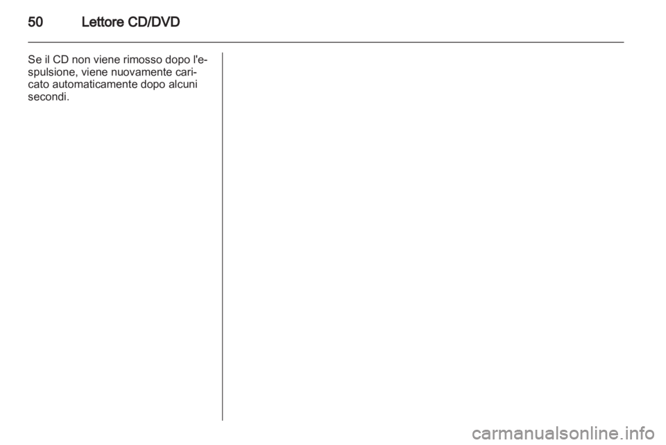 OPEL MERIVA 2011.25  Manuale del sistema Infotainment (in Italian) 