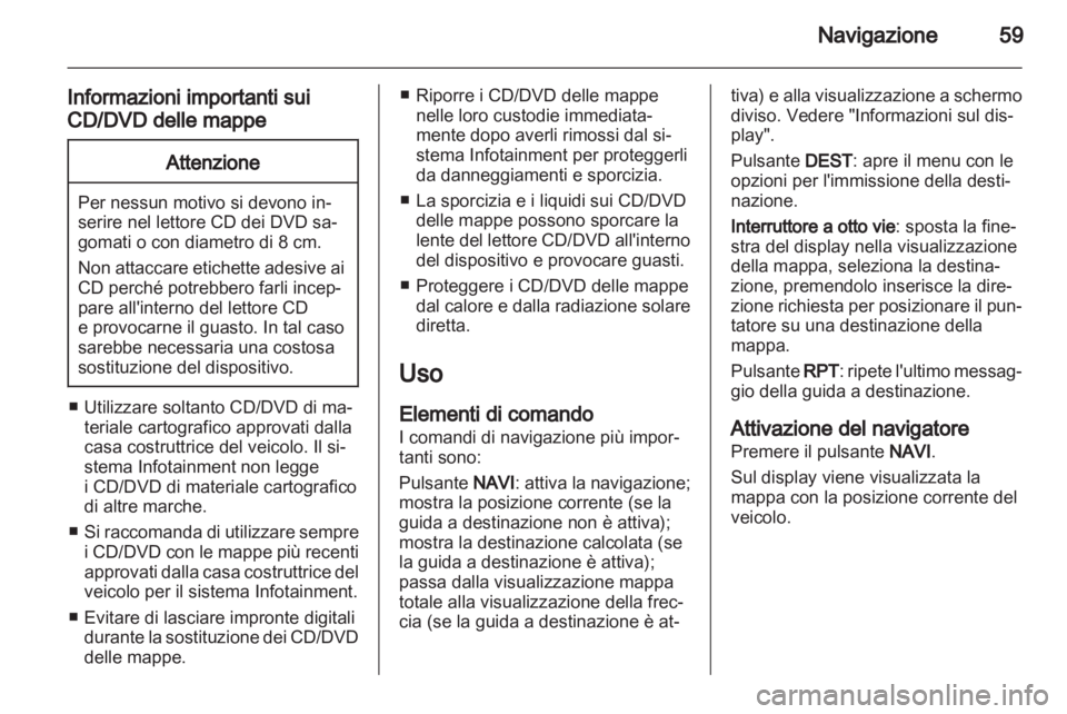 OPEL MERIVA 2011.25  Manuale del sistema Infotainment (in Italian) 