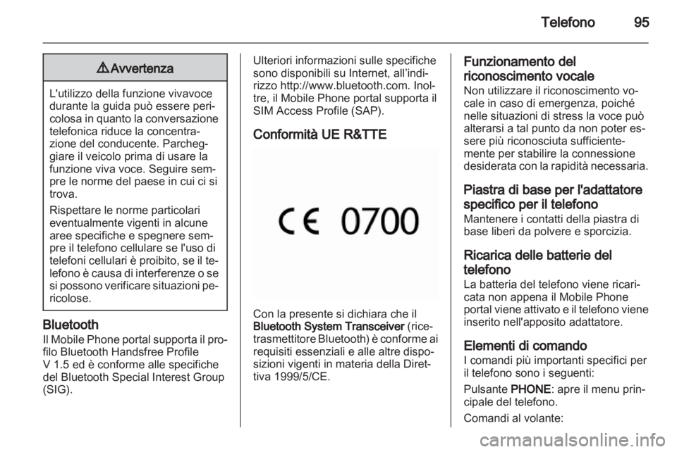 OPEL MERIVA 2011.25 Manuale del sistema Infotainment (in Italian) OPEL MERIVA 2011.25 Manuale del sistema Infotainment (in Italian)