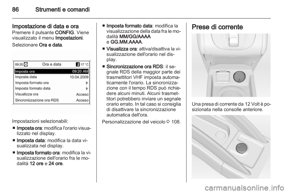 OPEL MERIVA 2011.5 Manuale di uso e manutenzione (in Italian) OPEL MERIVA 2011.5 Manuale di uso e manutenzione (in Italian)