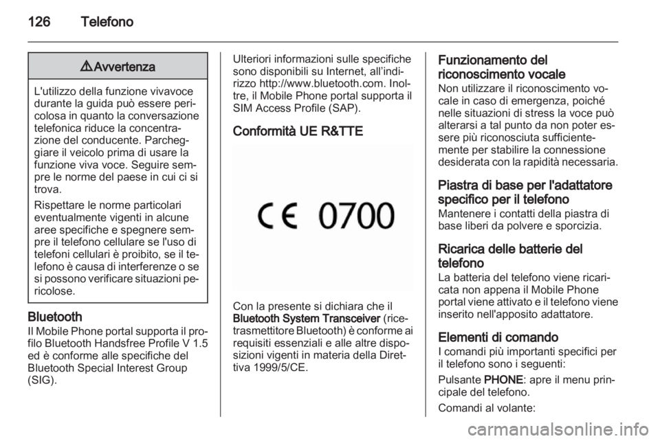 OPEL MERIVA 2012 Manuale del sistema Infotainment (in Italian) OPEL MERIVA 2012 Manuale del sistema Infotainment (in Italian)