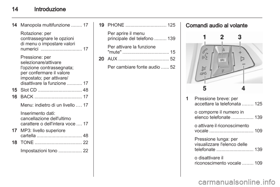 OPEL MERIVA 2012 Manuale del sistema Infotainment (in Italian) OPEL MERIVA 2012 Manuale del sistema Infotainment (in Italian)